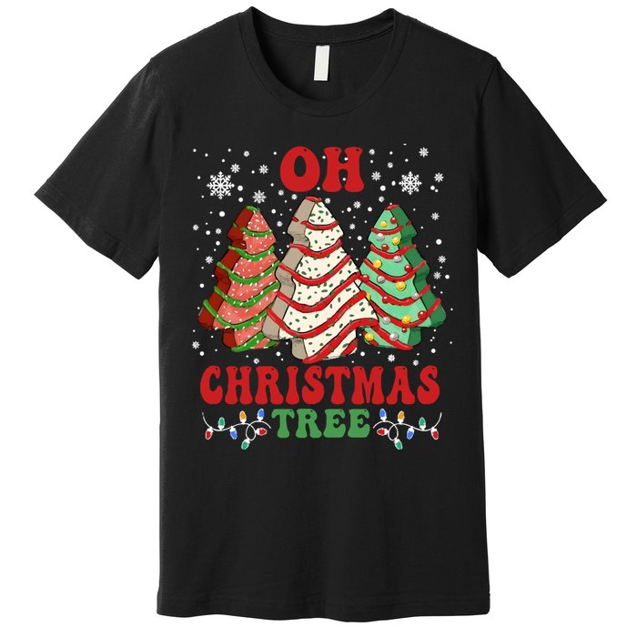 Oh Christmas Tree Cakes Debbie Funny Christmas Premium T-Shirt