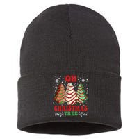 Oh Christmas Tree Cakes Debbie Funny Christmas Sustainable Knit Beanie