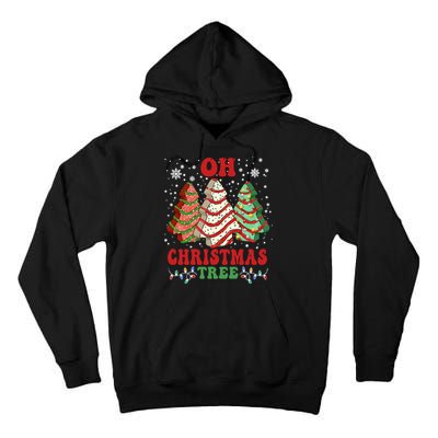 Oh Christmas Tree Cakes Debbie Funny Christmas Tall Hoodie