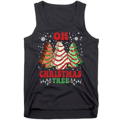 Oh Christmas Tree Cakes Debbie Funny Christmas Tank Top