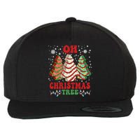 Oh Christmas Tree Cakes Debbie Funny Christmas Wool Snapback Cap