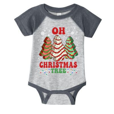 Oh Christmas Tree Cakes Debbie Funny Christmas Infant Baby Jersey Bodysuit