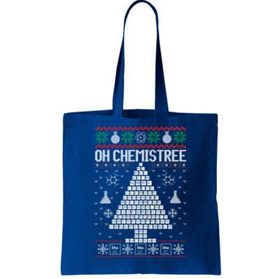 Oh Chemist Tree Merry Chemistree Chemistry Ugly Christmas Meaningful Gift Tote Bag