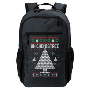 Oh Chemist Tree Merry Chemistree Chemistry Ugly Christmas Meaningful Gift Daily Commute Backpack