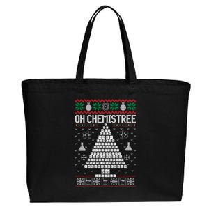 Oh Chemist Tree Merry Chemistree Chemistry Ugly Christmas Meaningful Gift Cotton Canvas Jumbo Tote