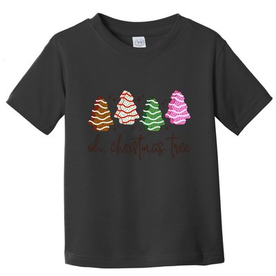 Oh Christmas Tree Cakes Debbie Funny Christmas Toddler T-Shirt