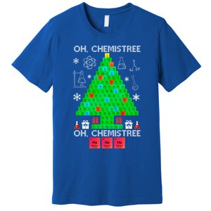 Oh Chemist Tree Chemistree Funny Science Chemistry Christmas Gift Premium T-Shirt