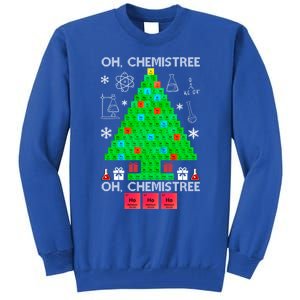 Oh Chemist Tree Chemistree Funny Science Chemistry Christmas Gift Tall Sweatshirt