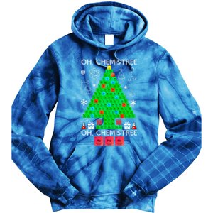 Oh Chemist Tree Chemistree Funny Science Chemistry Christmas Gift Tie Dye Hoodie