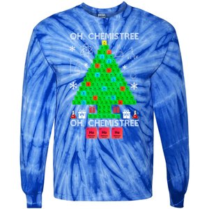 Oh Chemist Tree Chemistree Funny Science Chemistry Christmas Gift Tie-Dye Long Sleeve Shirt