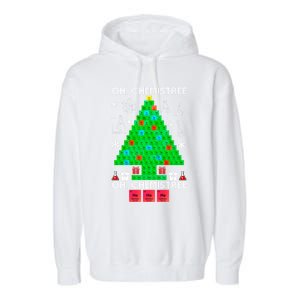 Oh Chemist Tree Chemistree Funny Science Chemistry Christmas Gift Garment-Dyed Fleece Hoodie