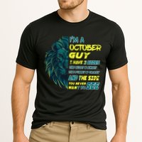 October Birthday Guy Has 3 Sides Sweet Funny Crazy  Cooling Performance Crew T-Shirt