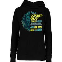 October Birthday Guy Has 3 Sides Sweet Funny Crazy  Womens Funnel Neck Pullover Hood