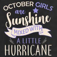 October Girls Are Sunshine Mixed With Hurricane Adult Drive Performance Visor
