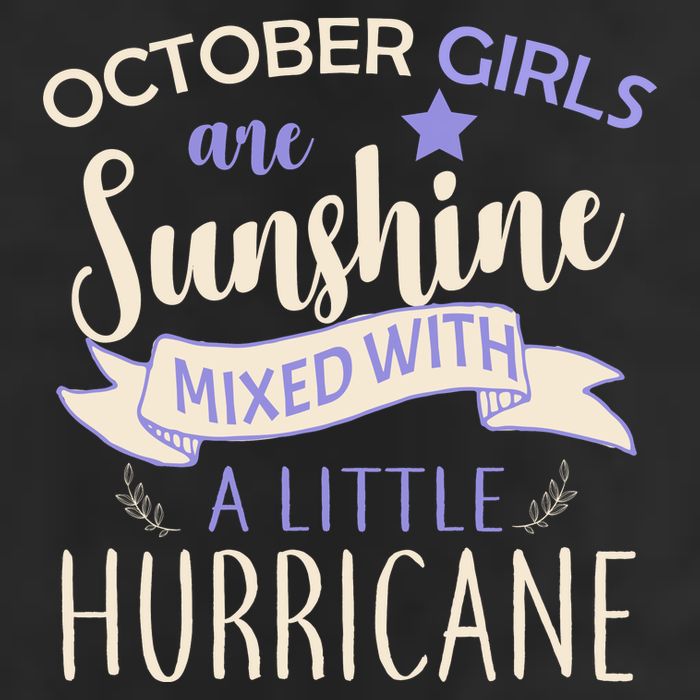 October Girls Are Sunshine Mixed With Hurricane Adult Drive Performance Visor