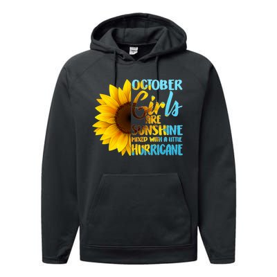 October Girls Sunflower Performance Fleece Hoodie