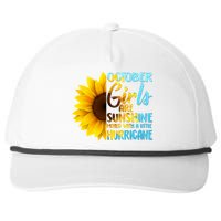 October Girls Sunflower Snapback Five-Panel Rope Hat