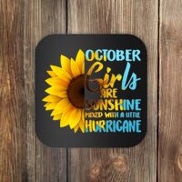 October Girls Sunflower Coaster