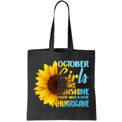 October Girls Sunflower Tote Bag