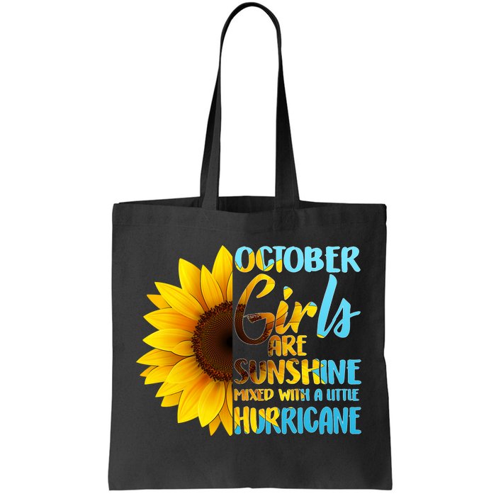 October Girls Sunflower Tote Bag