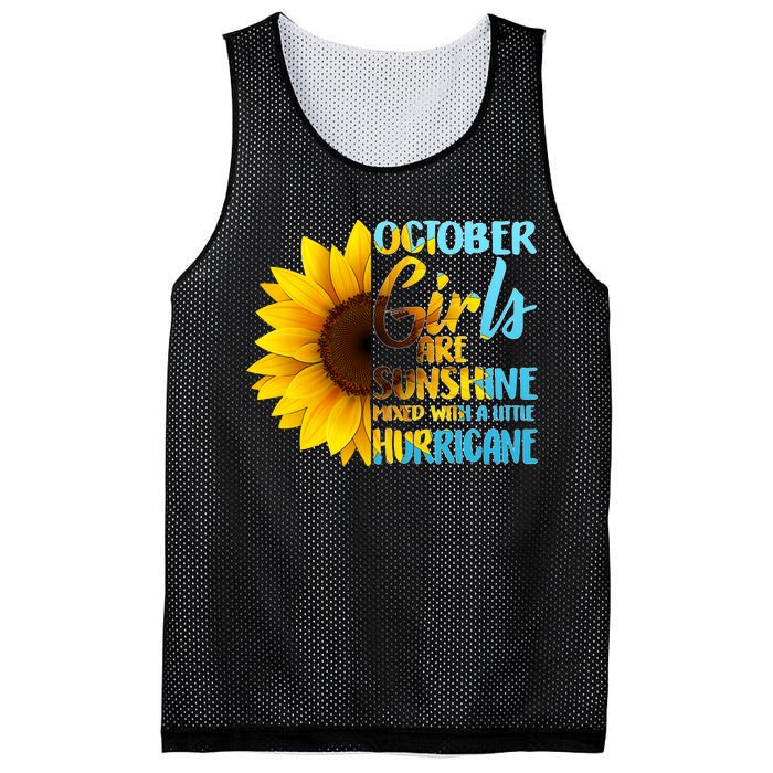 October Girls Sunflower Mesh Reversible Basketball Jersey Tank