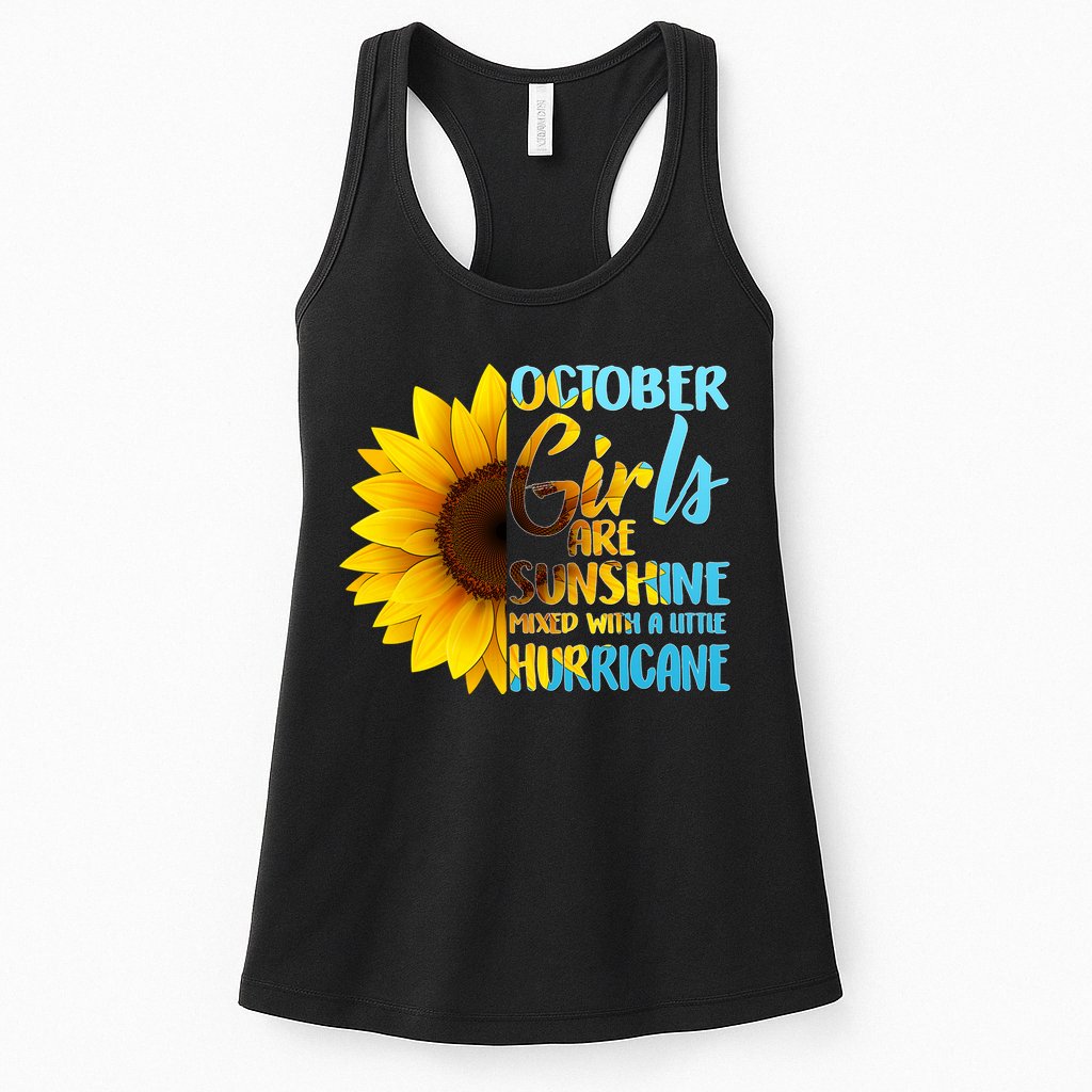 October Girls Sunflower Womens Tank Top