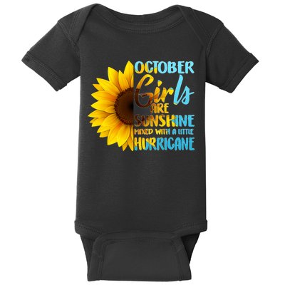 October Girls Sunflower Baby Bodysuit