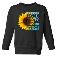 October Girls Sunflower Toddler Sweatshirt