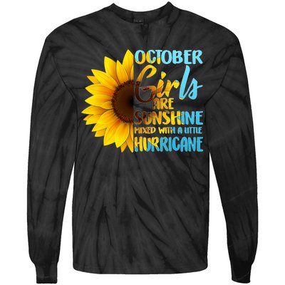 October Girls Sunflower Tie-Dye Long Sleeve Shirt