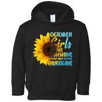 October Girls Sunflower Toddler Hoodie