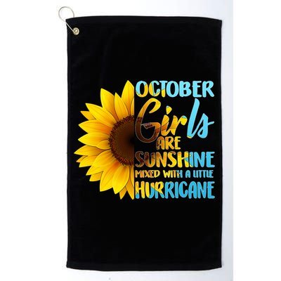 October Girls Sunflower Golf Towel