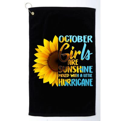 October Girls Sunflower Platinum Collection Golf Towel