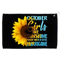 October Girls Sunflower Grommeted Golf Towel