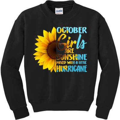 October Girls Sunflower Kids Sweatshirt