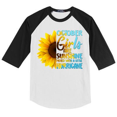 October Girls Sunflower Kids Colorblock Raglan Jersey