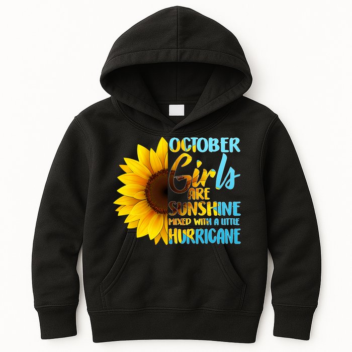 October Girls Sunflower Kids Hoodie