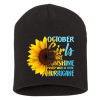 October Girls Sunflower Short Acrylic Beanie