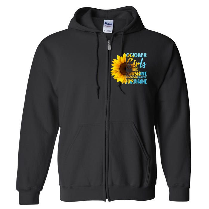 October Girls Sunflower Full Zip Hoodie