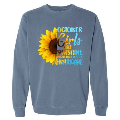 October Girls Sunflower Garment-Dyed Sweatshirt