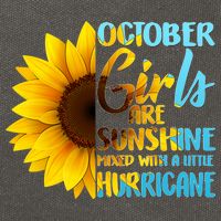 October Girls Sunflower Cotton Canvas Backpack
