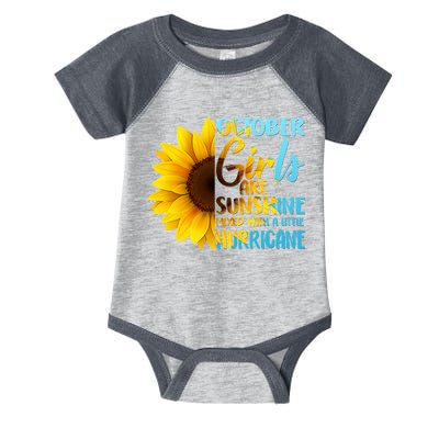 October Girls Sunflower Infant Baby Jersey Bodysuit