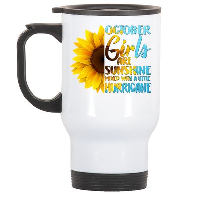 October Girls Sunflower Stainless Steel Travel Mug