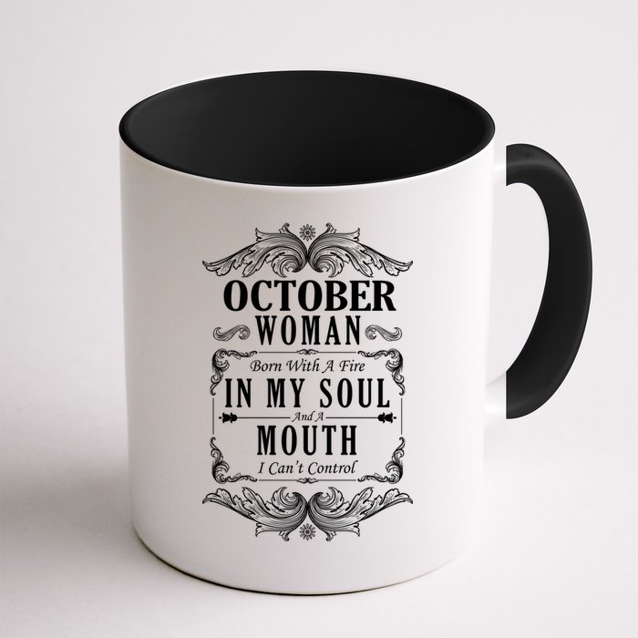 October Woman Funny Birthday Mug