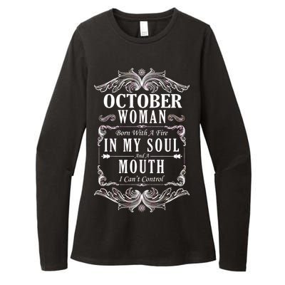 October Woman Funny Birthday Womens CVC Long Sleeve Shirt