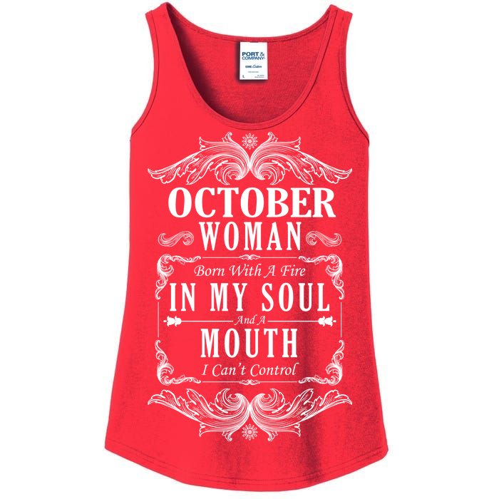 October Woman Funny Birthday Ladies Essential Tank