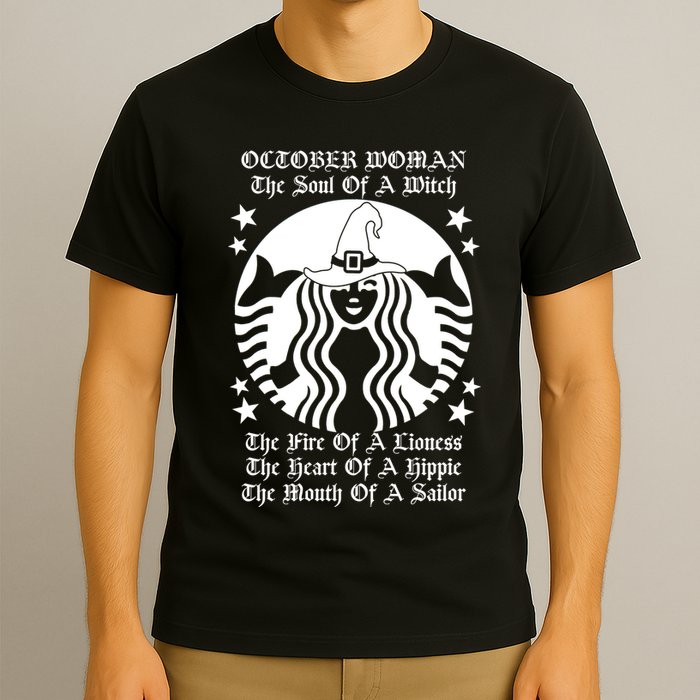 October Woman Soul Of A Witch Fire Of Lioness T-Shirt