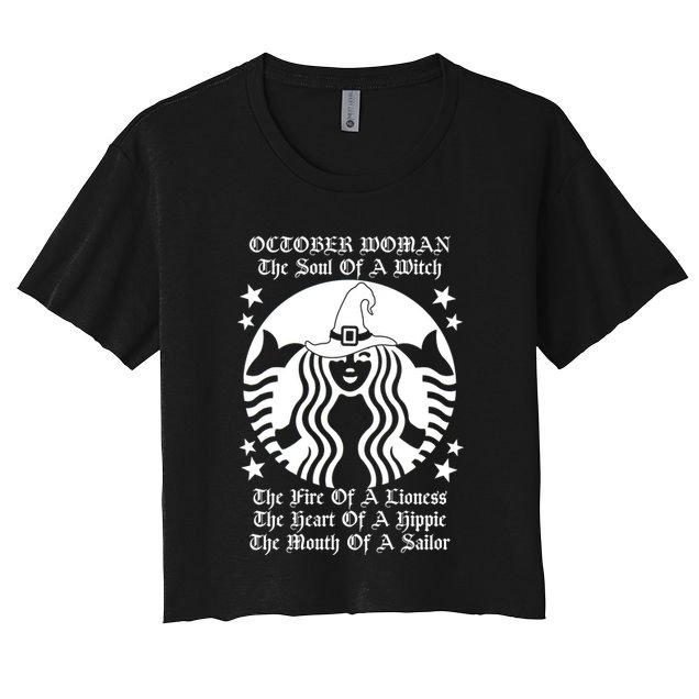 October Woman Soul Of A Witch Fire Of Lioness Crop Top
