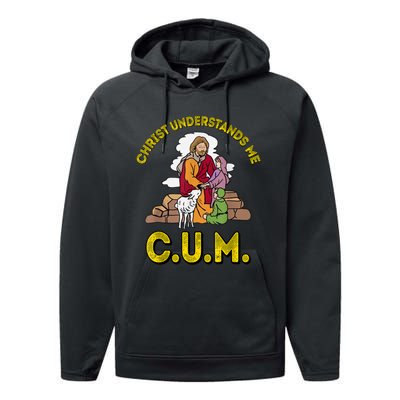 Original Christ Understands Me CUM Performance Fleece Hoodie