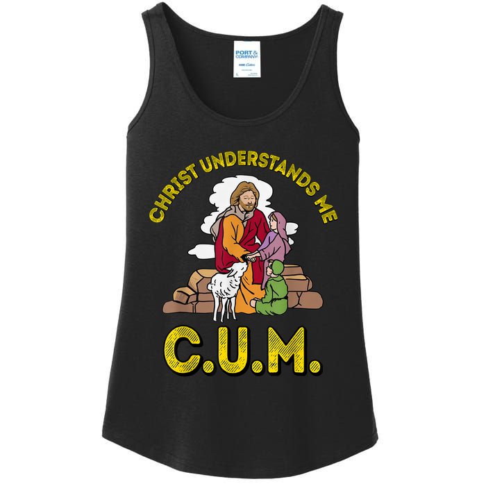 Original Christ Understands Me CUM Ladies Essential Tank