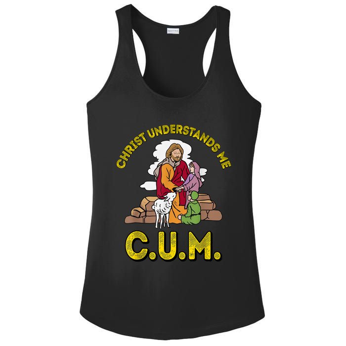 Original Christ Understands Me CUM Ladies PosiCharge Competitor Racerback Tank